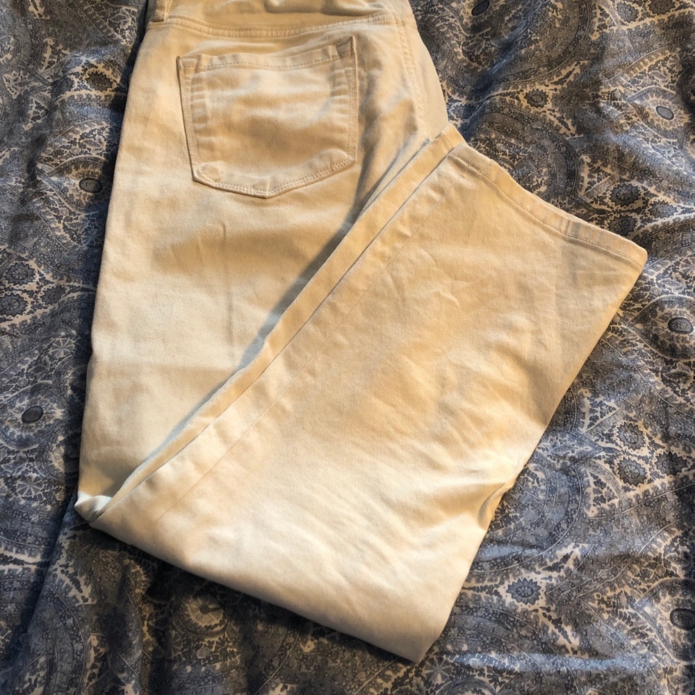 2/$25 Loft cream  jeans